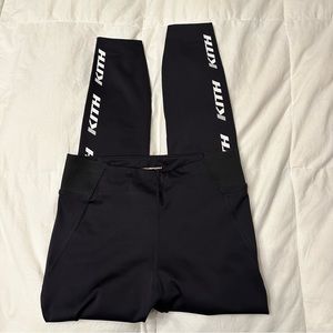 Kith Black Leggings with White Logo